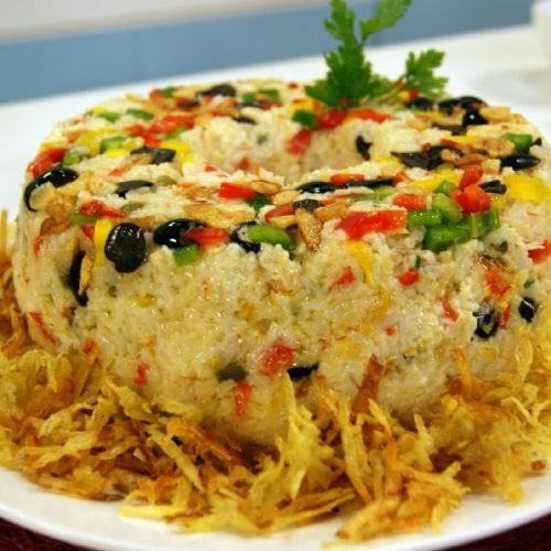 Arroz Cremoso com Bacalhau
