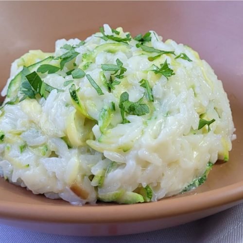 Arroz Cremoso com Abobrinha