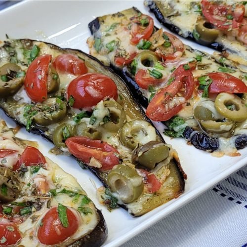 Berinjela no forno