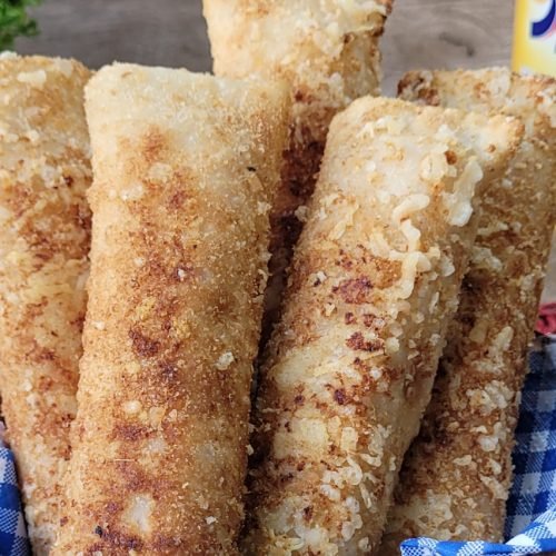 Enroladinho de presunto e queijo